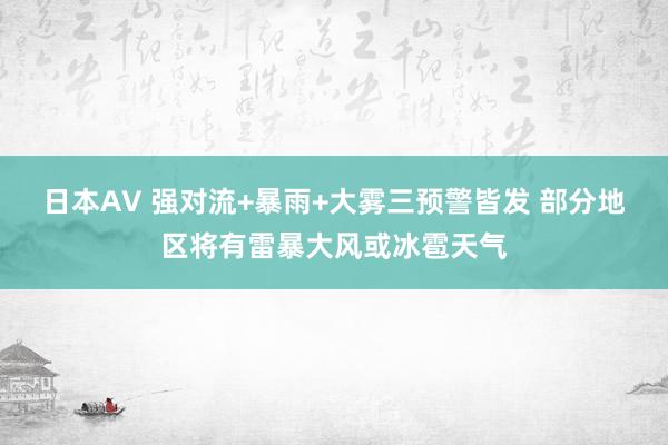 日本AV 强对流+暴雨+大雾三预警皆发 部分地区将有雷暴大风或冰雹天气